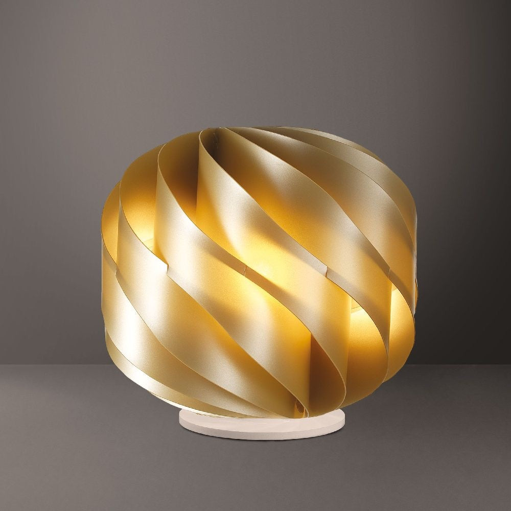 Lampada da Tavolo LAP New Gold in Plastica Cm. 40 x 39h