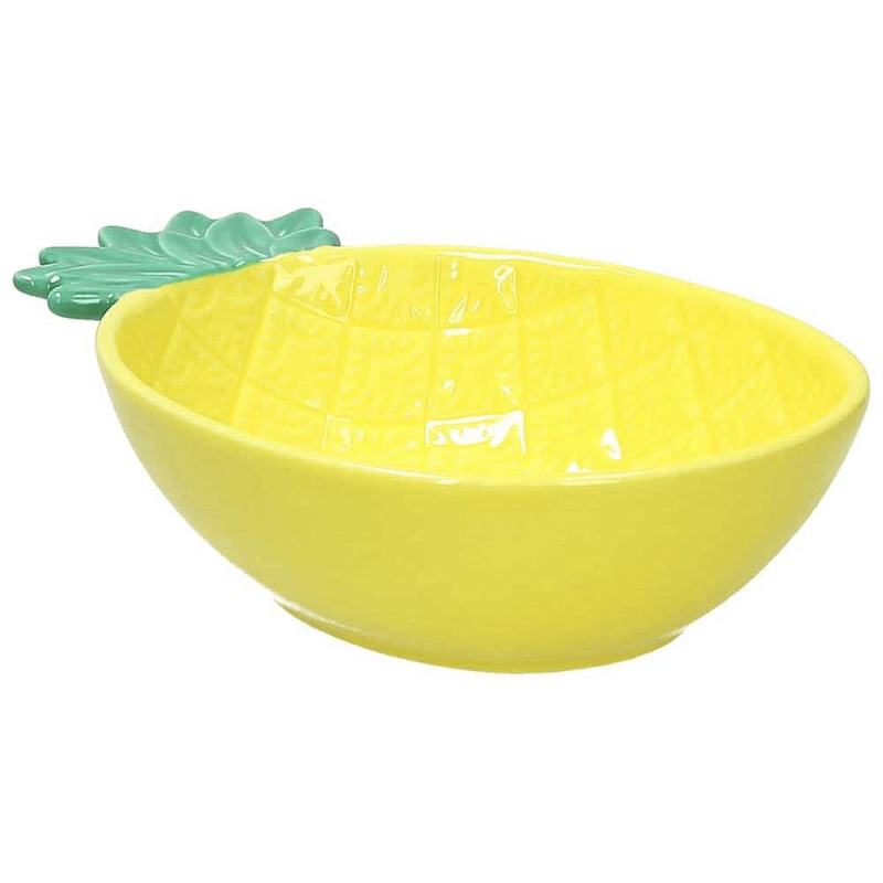 Ciotola Ananas Piccola 17 Cm X 12 Cm X 4,5 Cm Pachy Stoneware Giallo