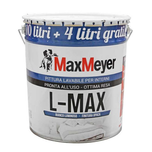 Idropittura lavabile bianca Max Meyer L MAX 14 litri