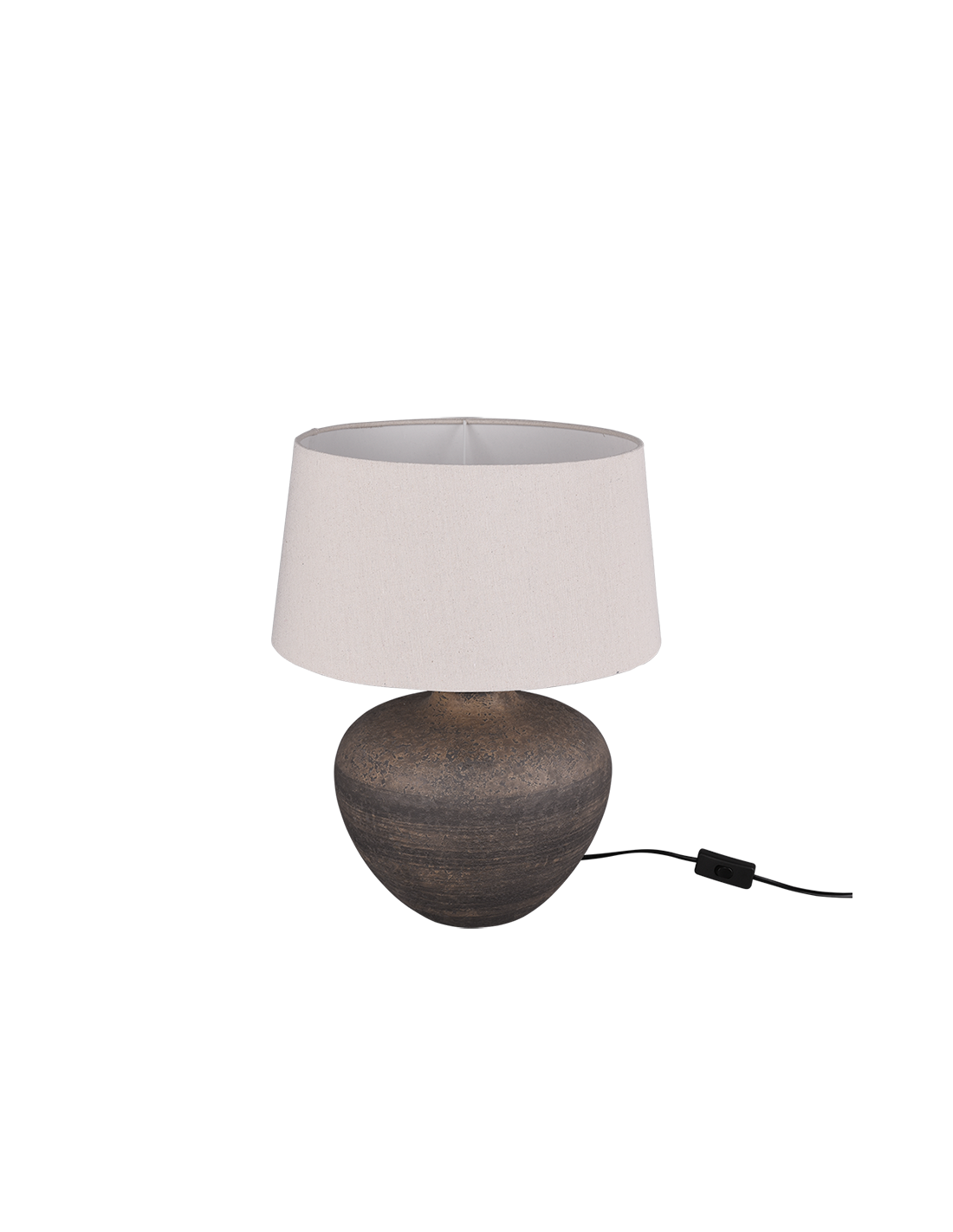 Lume Base Ceramica Paralume Sabbia Lou Ø38 cm Trio Lighting