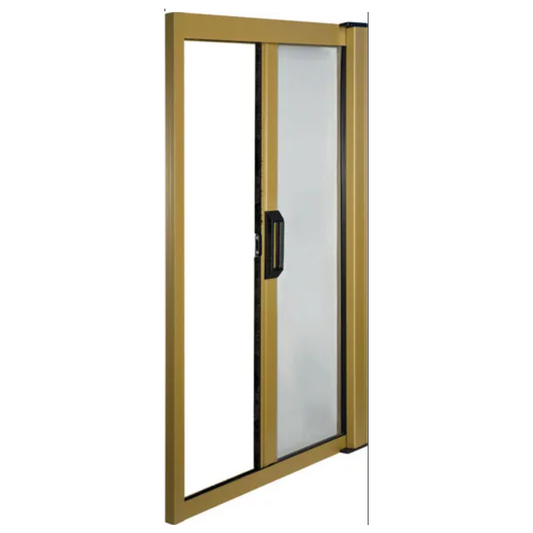 Zanzariera orizzontale per porta in Alluminio cm. 160x250 con Rete in fibra di vetro colore Bronzo IRS