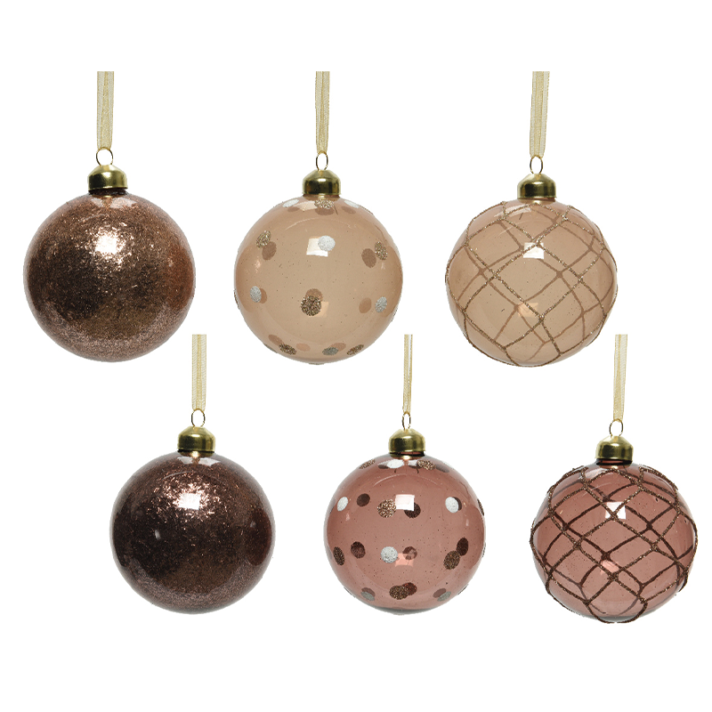 Pallina di Natale assortite diverse colorazioni disponibili Ø8 cm