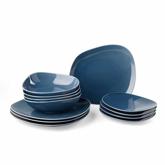 ervizio di piatti Organic 12 pezzi Villeroy & boch blu grecia