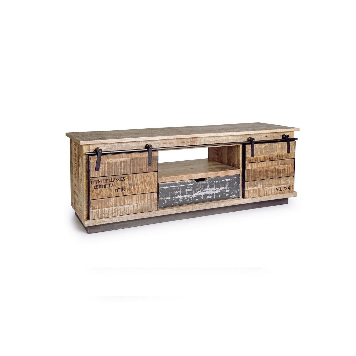 Mobile Basso 2 Ante 1 Cassetto Tudor cm 130x40x50h