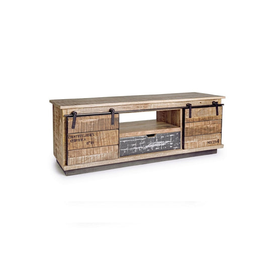 Mobile Basso 2 Ante 1 Cassetto Tudor cm 130x40x50h