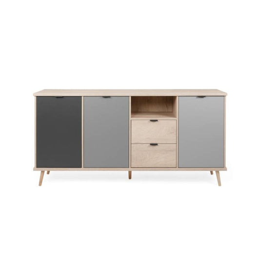 Credenza 3 ante con 2 cassetti cm 180 x 40 x  h 88