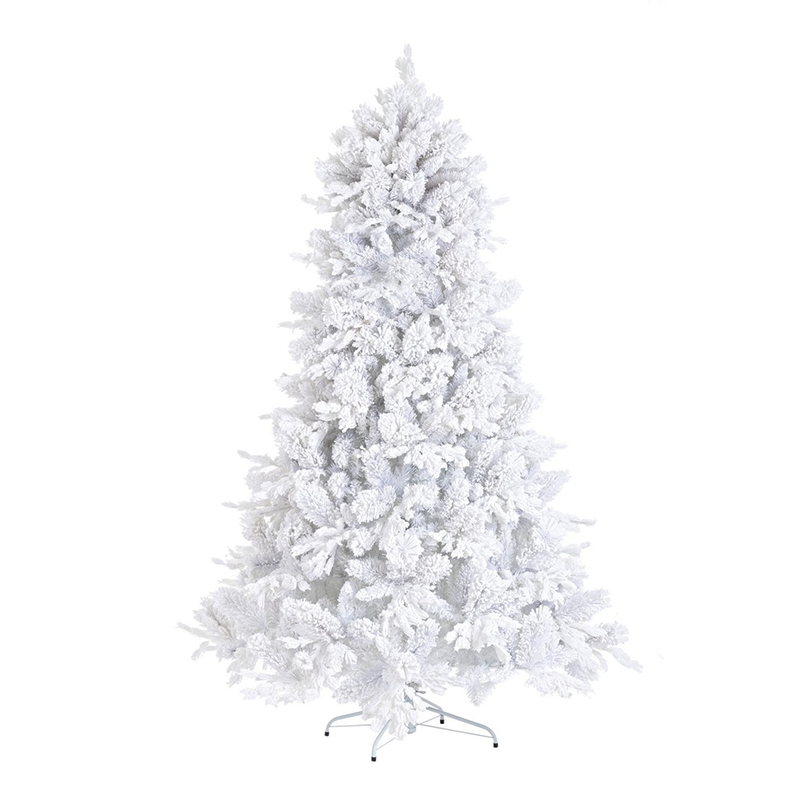 Albero di Natale Alberg bianco innevato H 210 x Ø130 cm