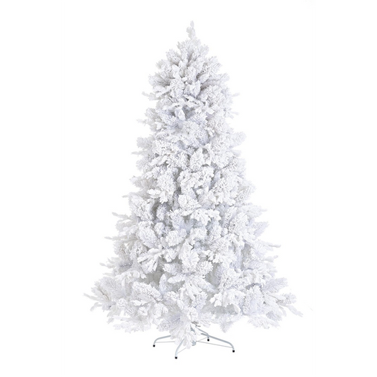 Albero di Natale Alberg bianco innevato H 210 x Ø130 cm