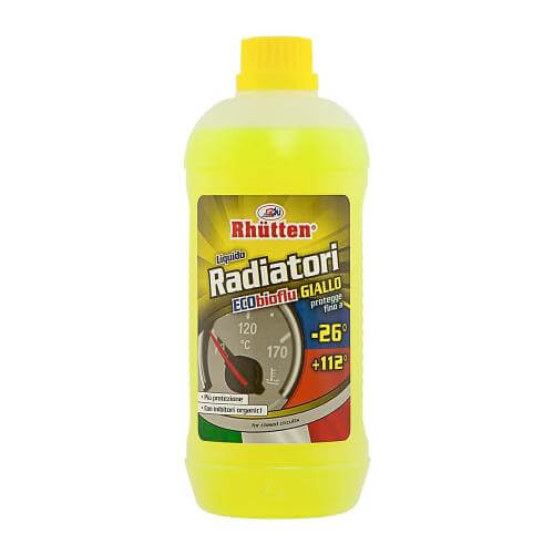 Rutthen Liquido Antigelo Radiatori Auto Giallo -26° +112° Ecobioflu 1 Lt