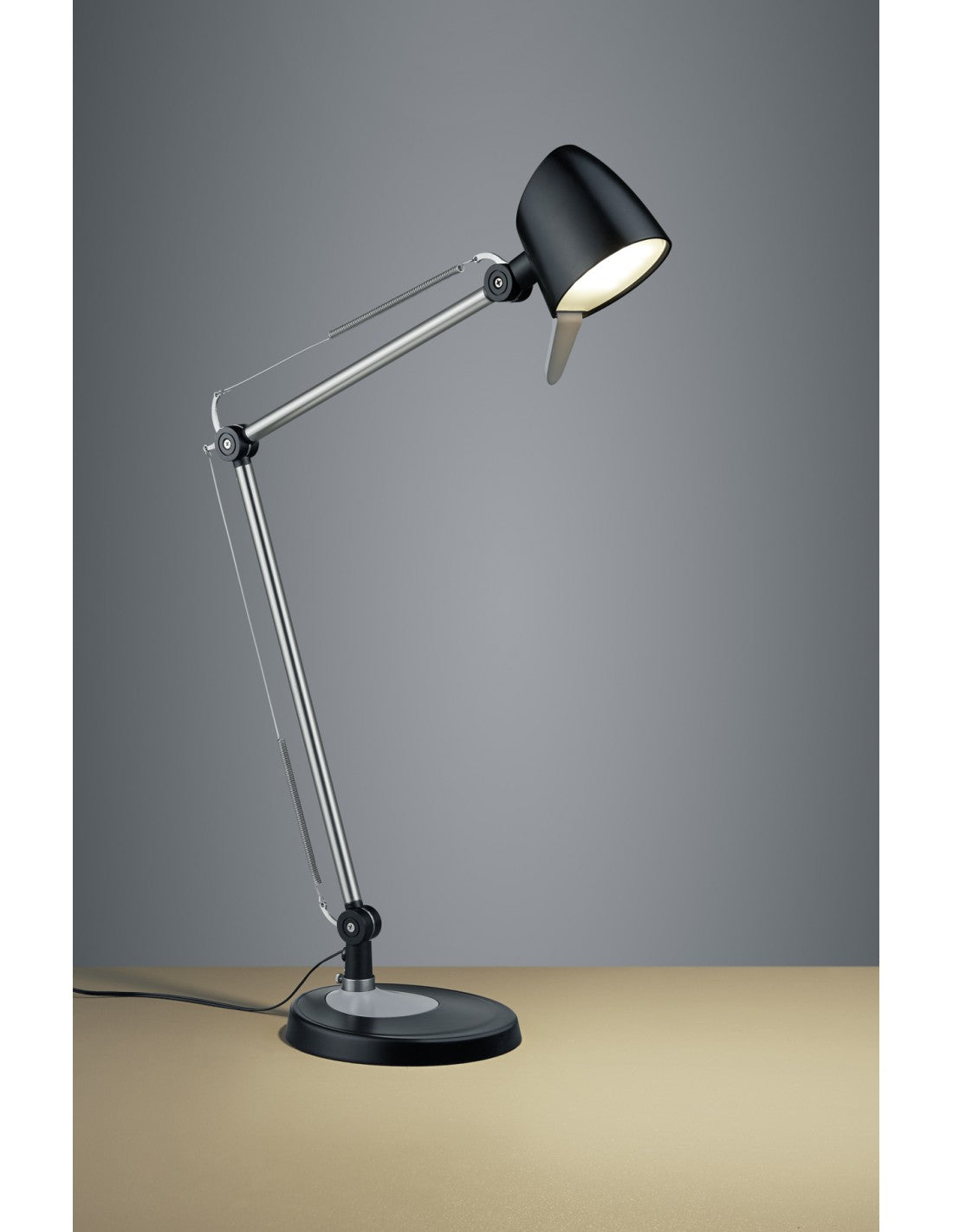 Lampada da Scrivania Led 5w Orientabile Rado Nero Trio Lighting