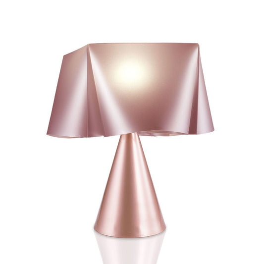 Lampada da Tavolo cono Pink Metal in Plastica Cm. 28 x 32h