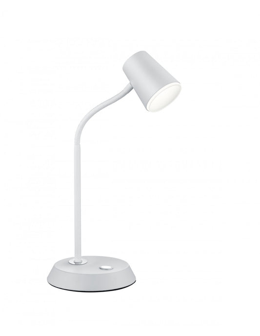 Lampada Led da Scrivania Orientabile e Flessibile Narcos Bianco Trio Lighting