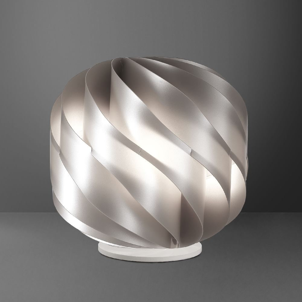 Lampada da Tavolo LAP Silver in Plastica Cm. 25 x 24 h