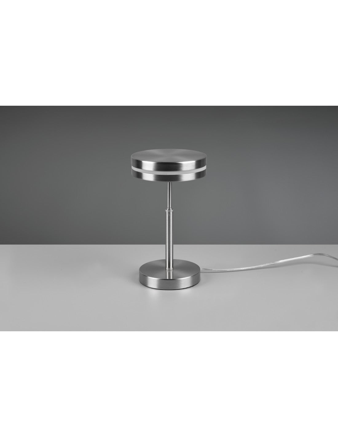 Lampada Tavolo Disco Led 6w Franklin Nichel Trio Lighting