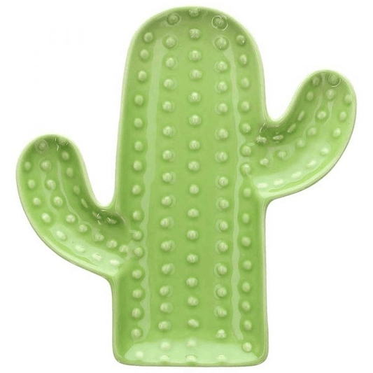 Piatto Cactus Chiaro 20x19x2h cm Pachy Stoneware Verde