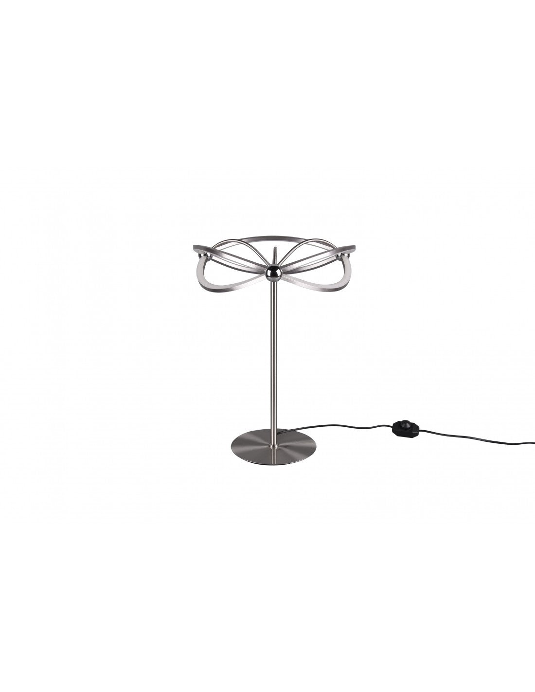 Lumetto Moderno Design Fiocco Led Charivari Nichel Trio Lighting