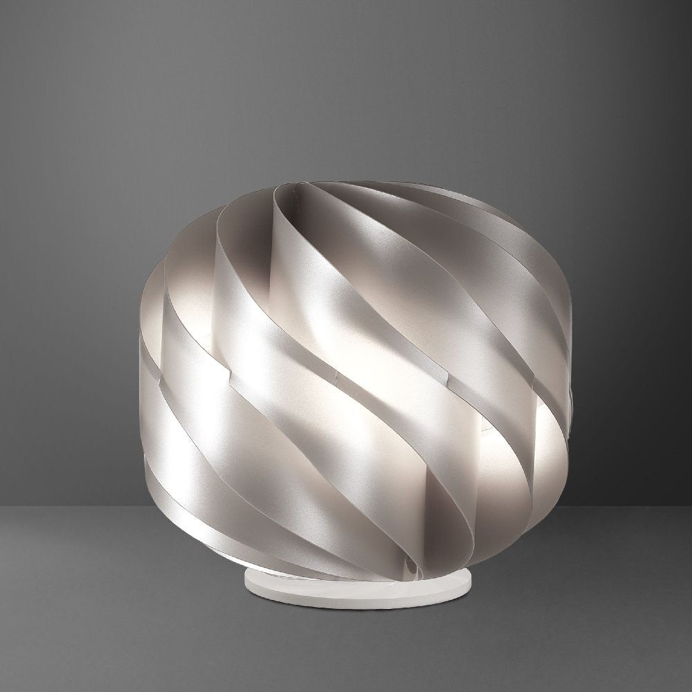 Lampada da Tavolo LAP Silver in Plastica Cm. 40 x 39 h