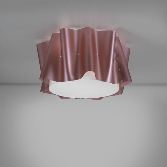 Plafoniera 3 Luci Pink Metal Cm. 60 x 32h